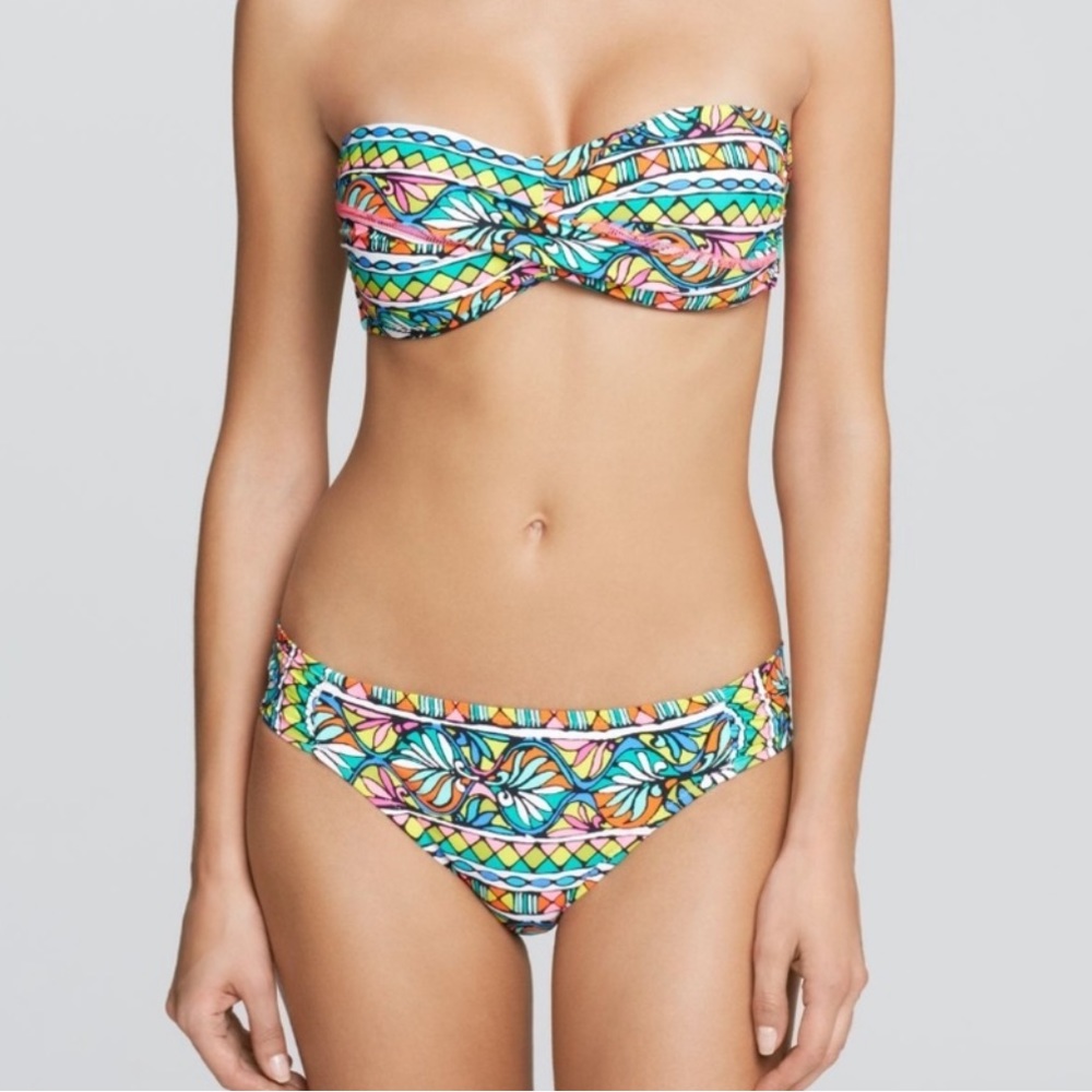 Trina Turk Bora Printed Bandeau Bikini